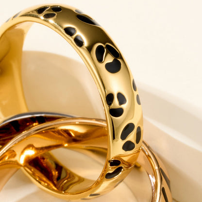 [Luna Brilliance] TRINITY  RING LEOPARD PRINT