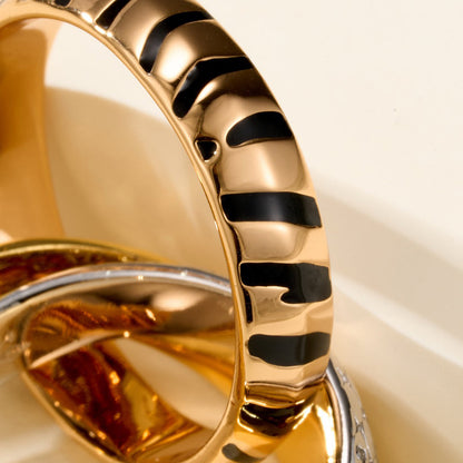 [Luna Brilliance] TRINITY  RING LEOPARD PRINT