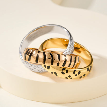 [Luna Brilliance] TRINITY  RING LEOPARD PRINT
