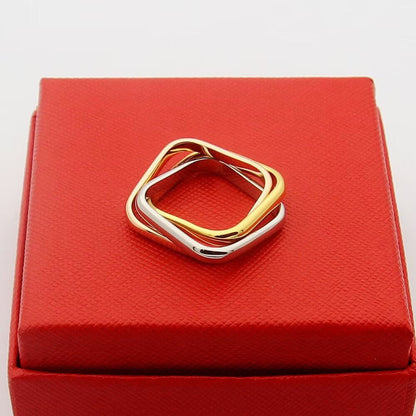 [Luna Brilliance] TRINITY 3.5MM CUSHION RING COLLECTION