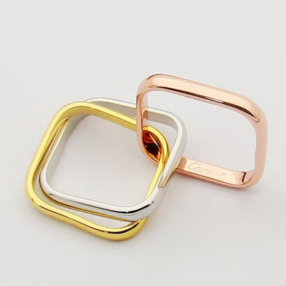 [Luna Brilliance] TRINITY 3.5MM CUSHION RING COLLECTION