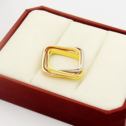 [Luna Brilliance] TRINITY 3.5MM CUSHION RING COLLECTION