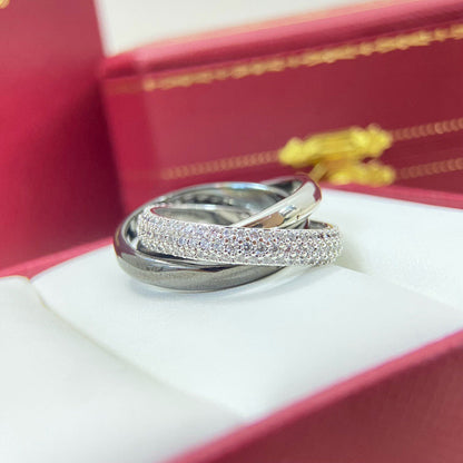 [Luna Brilliance]TRINITY 3.2MM RING BLACK CERAMIC