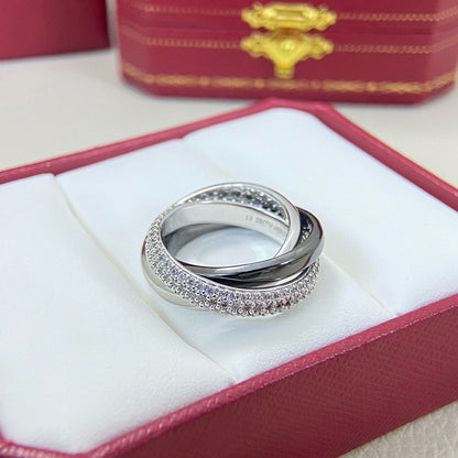 [Luna Brilliance]TRINITY 3.2MM RING BLACK CERAMIC