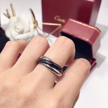 [Luna Brilliance]TRINITY 3.2MM RING BLACK CERAMIC