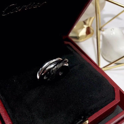 [Luna Brilliance]TRINITY 3.2MM RING BLACK CERAMIC