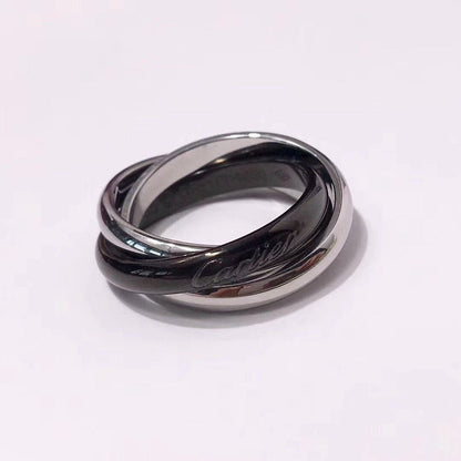 [Luna Brilliance]TRINITY 3.2MM RING BLACK CERAMIC