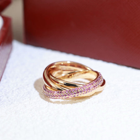 [Luna Brilliance]TRINITY 3.2MM RING PINK DIAMOND