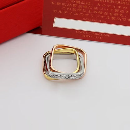 [Luna Brilliance] TRINITY 3.5MM CUSHION RING COLLECTION