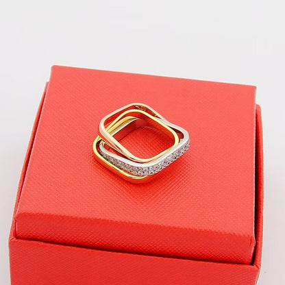[Luna Brilliance] TRINITY 3.5MM CUSHION RING COLLECTION