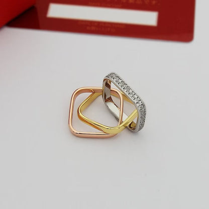 [Luna Brilliance] TRINITY 3.5MM CUSHION RING COLLECTION