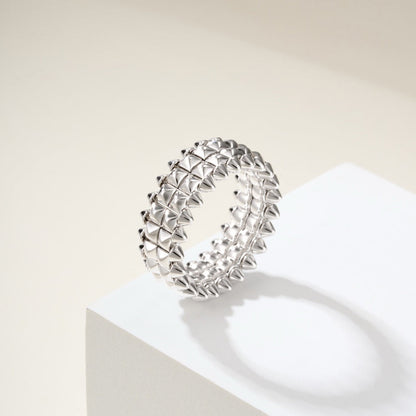 [Luna Brilliance]CLASH 9.2MM DOUBLE ROW RING