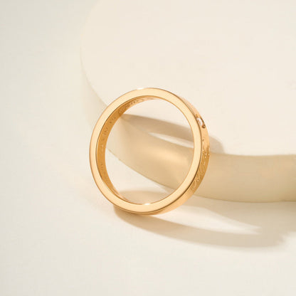 [Luna Brilliance]LOVE RING 4MM 1 DIAMOND
