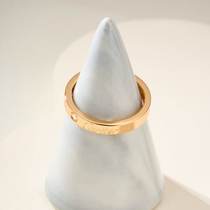 [Luna Brilliance]LOVE RING 4MM 1 DIAMOND