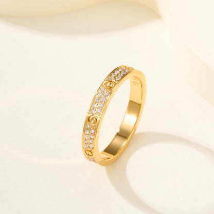 [Luna Brilliance]LOVE RING 2.65MM DIAMOND