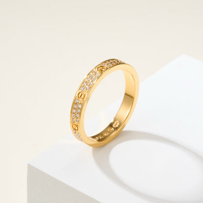 [Luna Brilliance]LOVE RING 2.65MM DIAMOND