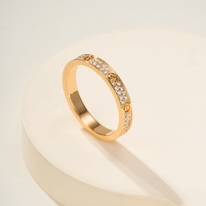 [Luna Brilliance]LOVE RING 2.65MM DIAMOND