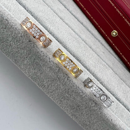 [Luna Brilliance]LOVE 5.5MM FULL-PAVE 6-DIAMOND RING