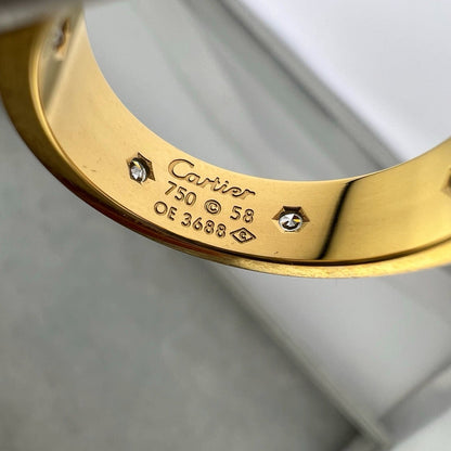 [Luna Brilliance]LOVE 5.5MM FULL-PAVE 6-DIAMOND RING