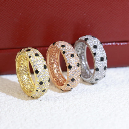 [Luna Brilliance]PANTHERE SPOTTED FULL DIAMOND RING