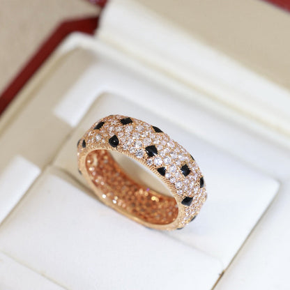 [Luna Brilliance]PANTHERE SPOTTED FULL DIAMOND RING