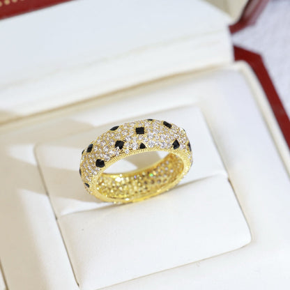 [Luna Brilliance]PANTHERE SPOTTED FULL DIAMOND RING