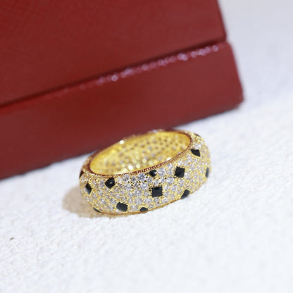 [Luna Brilliance]PANTHERE SPOTTED FULL DIAMOND RING