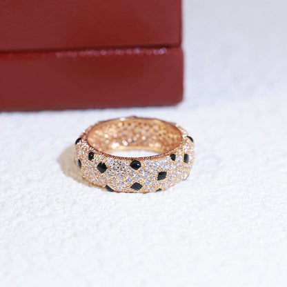 [Luna Brilliance]PANTHERE SPOTTED FULL DIAMOND RING