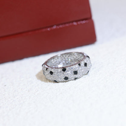 [Luna Brilliance]PANTHERE SPOTTED FULL DIAMOND RING