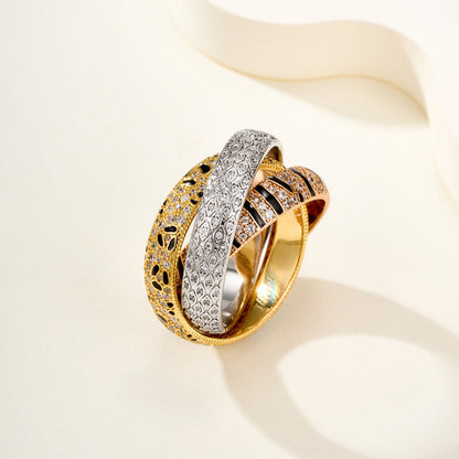 [Luna Brilliance] TRINITY  RING LEOPARD PRINT