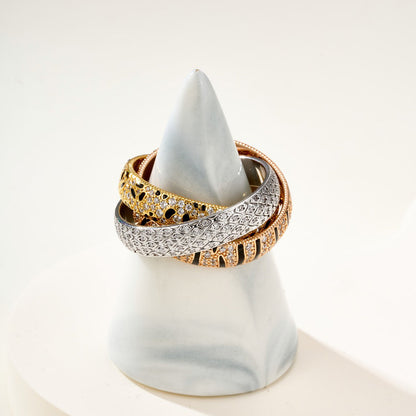 [Luna Brilliance] TRINITY  RING LEOPARD PRINT