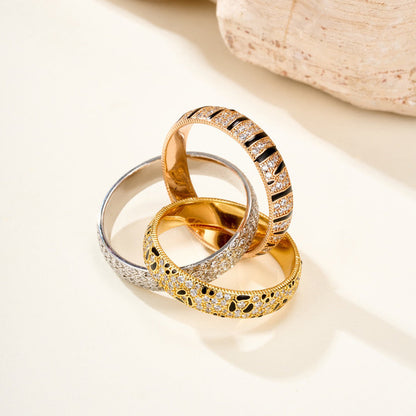 [Luna Brilliance] TRINITY  RING LEOPARD PRINT