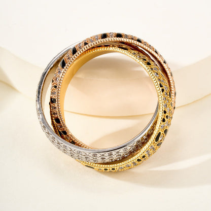 [Luna Brilliance] TRINITY  RING LEOPARD PRINT