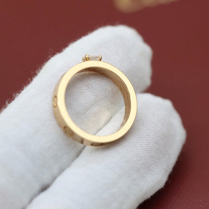 [Luna Brilliance]LOVE RING 3.6MM 1 BIG DIAMOND