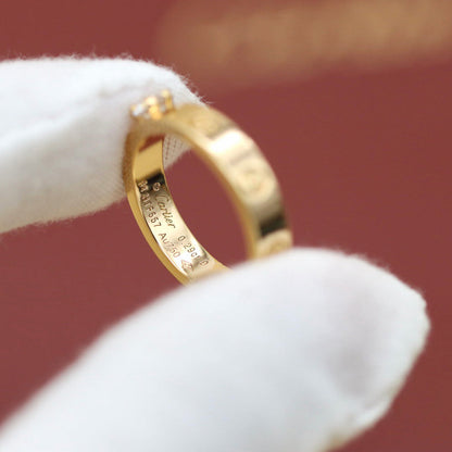[Luna Brilliance]LOVE RING 3.6MM 1 BIG DIAMOND