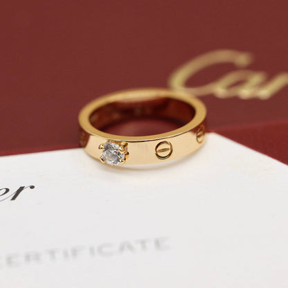 [Luna Brilliance]LOVE RING 3.6MM 1 BIG DIAMOND