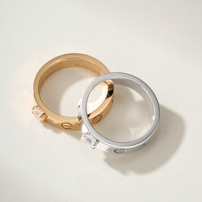 [Luna Brilliance]LOVE RING 3.6MM 1 BIG DIAMOND