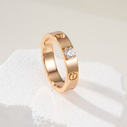 [Luna Brilliance]LOVE RING 3.6MM 1 BIG DIAMOND