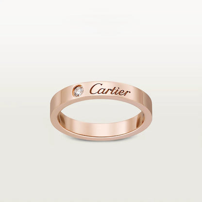 [Luna Brilliance]LOVE RING 4MM 1 DIAMOND