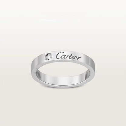 [Luna Brilliance]LOVE RING 4MM 1 DIAMOND