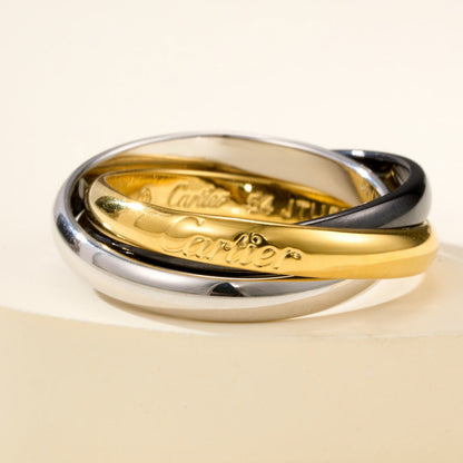 [Luna Brilliance]TRINITY 3.2MM RING BLACK CERAMIC