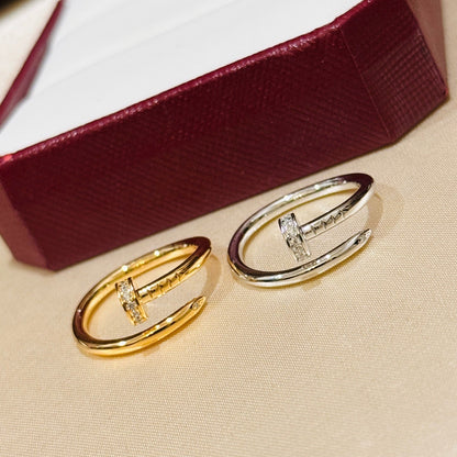 [Luna Brilliance]JUSTE 1.8MM HALF DIAMOND RING