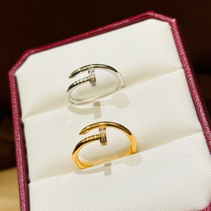 [Luna Brilliance]JUSTE 1.8MM HALF DIAMOND RING