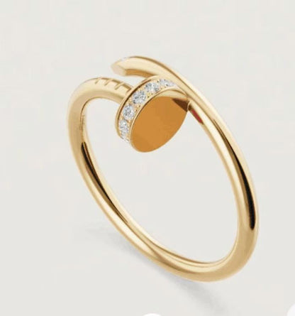 [Luna Brilliance]JUSTE 1.8MM HALF DIAMOND RING