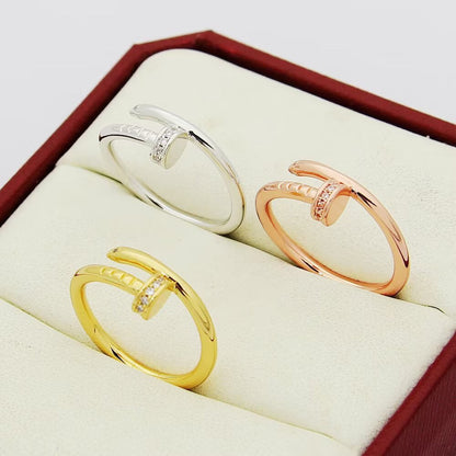 [Luna Brilliance]JUSTE 1.8MM HALF DIAMOND RING