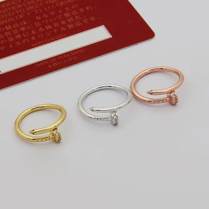 [Luna Brilliance]JUSTE 1.8MM HALF DIAMOND RING