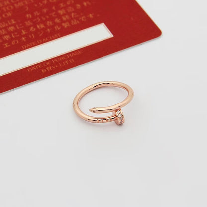 [Luna Brilliance]JUSTE 1.8MM HALF DIAMOND RING