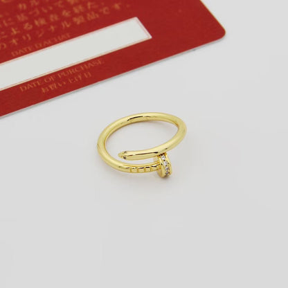 [Luna Brilliance]JUSTE 1.8MM HALF DIAMOND RING