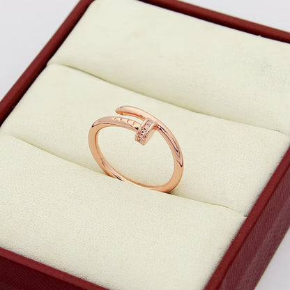 [Luna Brilliance]JUSTE 1.8MM HALF DIAMOND RING