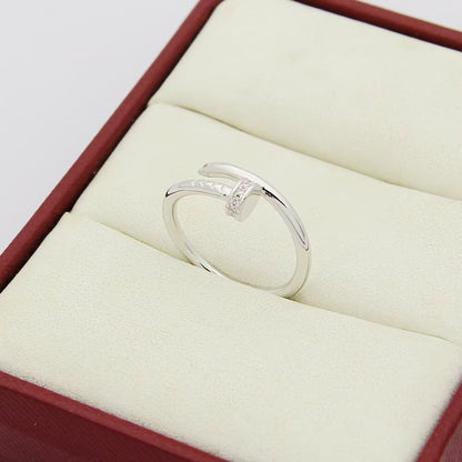 [Luna Brilliance]JUSTE 1.8MM HALF DIAMOND RING
